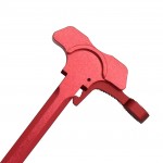 AR-15 Battle Hammer Charging Handle Assembly w/ Oversized Latch -Red